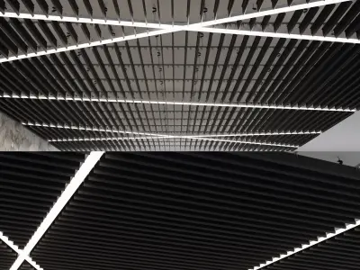 Suspended ceiling rack and pinion 18 Low-poly 3D model