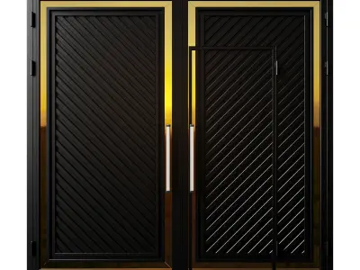 Gate black loft premium 01 3D model