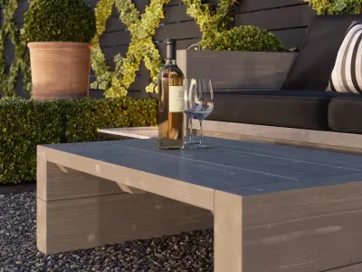 Garden seating area 3D model