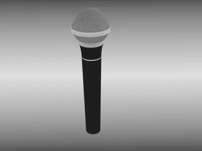 Microphone high detail 3D model