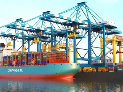  Detailed Full Containers Port 