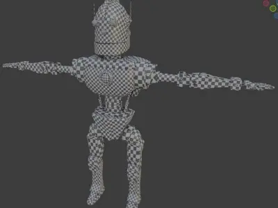 Game ready robot star wars Low-poly 3D model