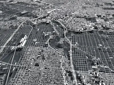 Cityscape  Houston USA 3D model