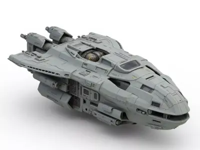 sci-fi spaceship 3D print model