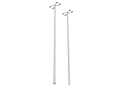 Light Pole - Lamp Post 11 3D model