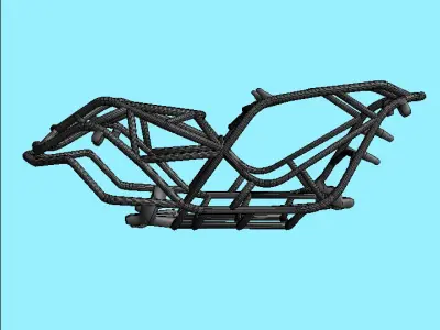 Rock Bouncer Frame Low-poly 3D model