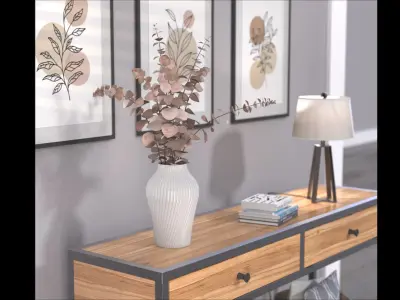 Gerona Table and Accessories 3D model