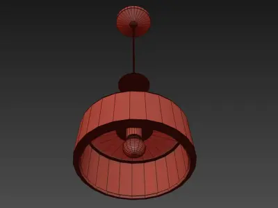 suspended Melina light Free 3D model
