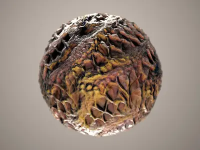 10 Materials Skin Dragon Seamless PBR Volume 13 Texture