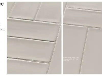 Subway Tile in Crosshatch Layout Texture