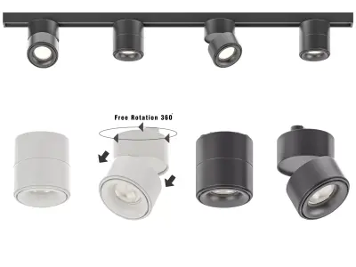 Spot LED light 3D model