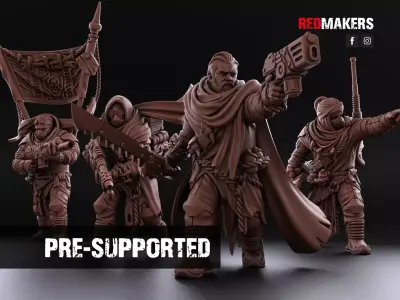 Desert Raiders - Command Squad of the Imperial Force 3D print model