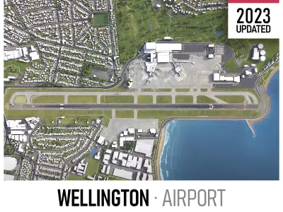 Wellington - 3D Airport Model Low-poly 3D model