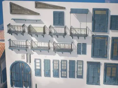 Villa Forge Low-poly 3D model