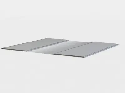 Road sheet of metal Low-poly 3D model