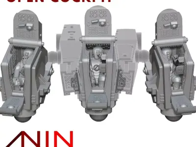 104-Type Open Cockpit Kit 3D print model