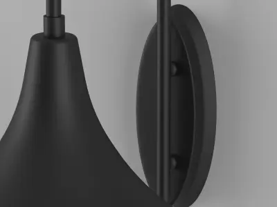 Low-Poly Wall Lamp 3D Model Low-poly 3D model