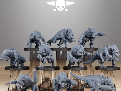 Xenarid Infantry 3D print model