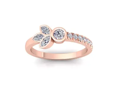 Light Weight Diamond Ring 3d Model and Render  3D print model get