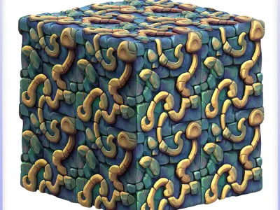 Stylized Wall Seamless Texture Texture 133