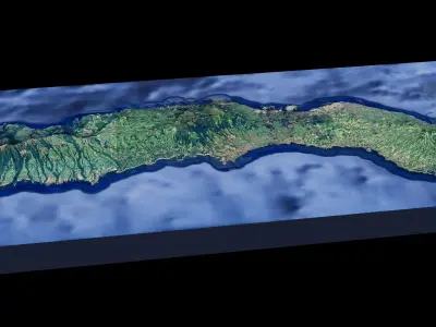 Sao Miguel Island  3D model