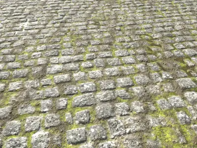 Cobblestone Road 6 PBR Texture