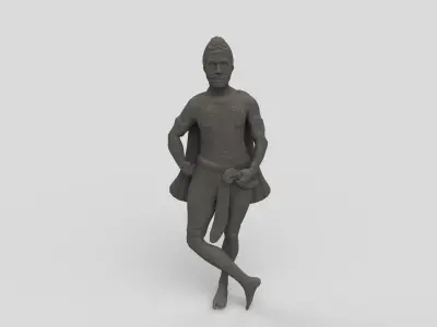 Kedarnath right dwarpal 3D model