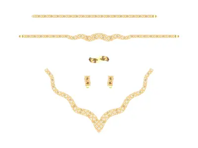 Light Waterway Full Set - 7 Sets - 3D Jewelry Model - 14-16 gr 3D print model