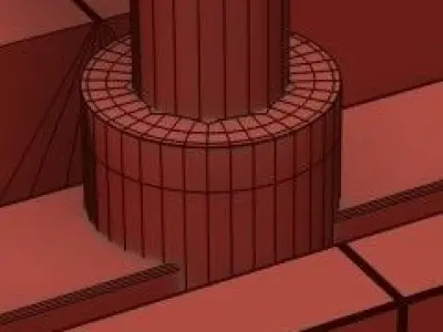 ROCHILLON hanging lamp with lights 3D model