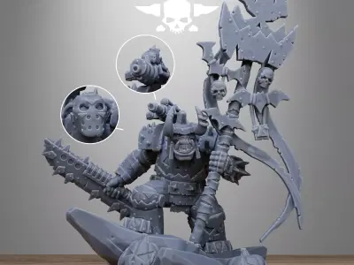 Orkaz Boo Basher 3D print model