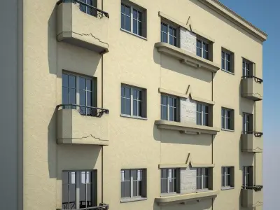 Apartment Building 19 3D model