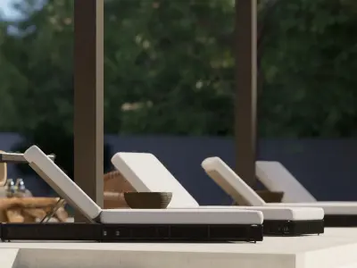 Restoration Hardware Havana chaise 3D model