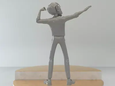 Old man pose-3 3D print model