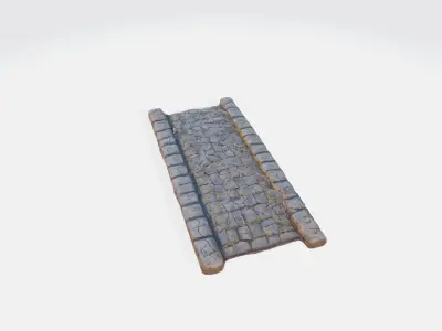 A stone bridge 3D model