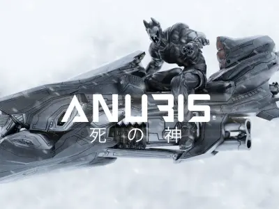 LOW POLY ROBOT -  ANUBIS - COMPLETE EDITION Low-poly 3D model