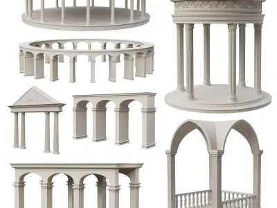 Architectural Exterior Elements Collection 3D model