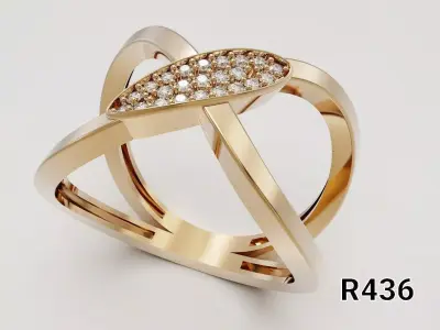A masterpiece ring of elegance and boldness 3D print model