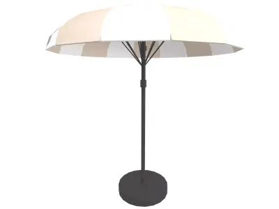 Garden Umbrella v1 008 Low-poly 3D model