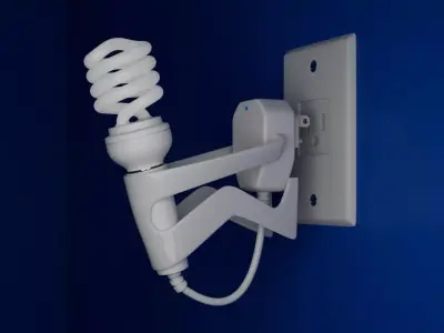 Bombillo Ecologico Eco friendly ligth bulb 3D model