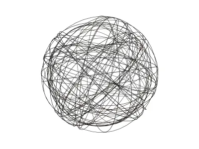 Abstract Sphere Ball v6 004 Low-poly 3D model