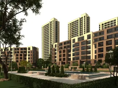 City Block - Cityscape 3D model