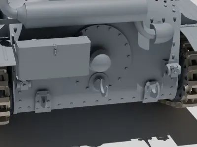 Panzer 38t Tank 3d Model Low-poly 3D model