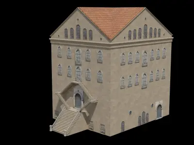 Tarsus american college Low-poly 3D model