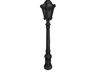 Ornate Victorian Street Lamp 3D Model Low-poly 3D model