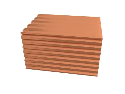 Pile Of Profiled Sheet v1 002 Low-poly 3D model