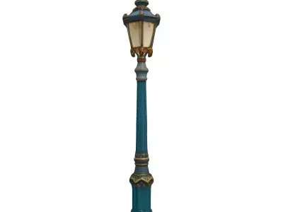 Ornate Victorian Street Lamp 3D Model Low-poly 3D model