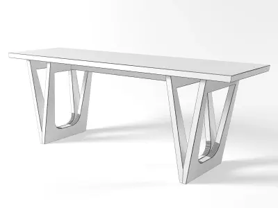 B2 modern console table Free 3D model