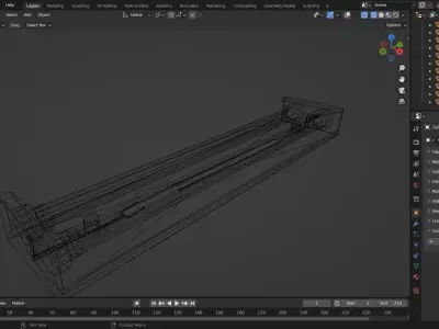 Fluorescent Lamp Free low-poly 3D model