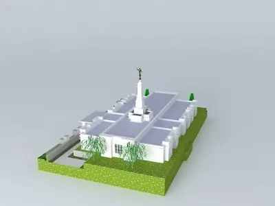 LDS. Temple Edmonton Alberta , Canada. Templo Mormon. 67 th o... Free 3D model