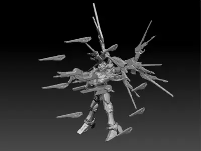 Mecha Vanguard  Enhanced Concept 27 3D model
